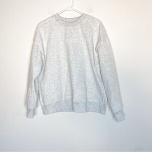 WILO the Label Gray Wellness Club Oversized Crewneck Sweatshirt Heather Gray